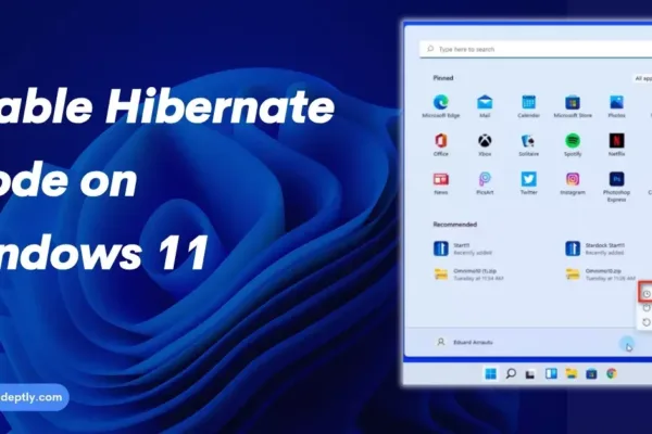how to enable hibernate on windows 11 blog post feature image